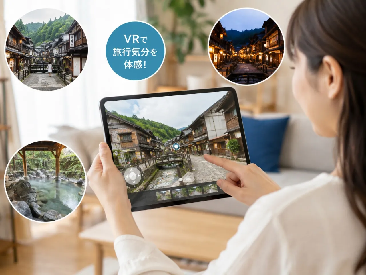 自宅も現地も楽しむ大崎市VR体験
